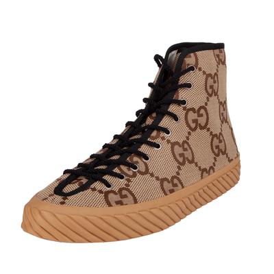 Gucci Size 13 Maxi GG High-Top Caramel Sneakers