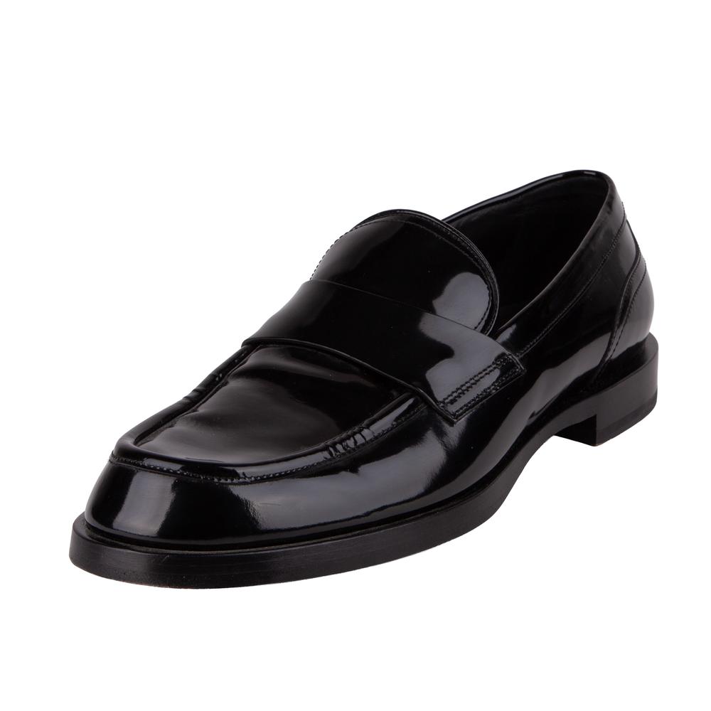Dolce & Gabbana Size 12 Black Leather Loafers