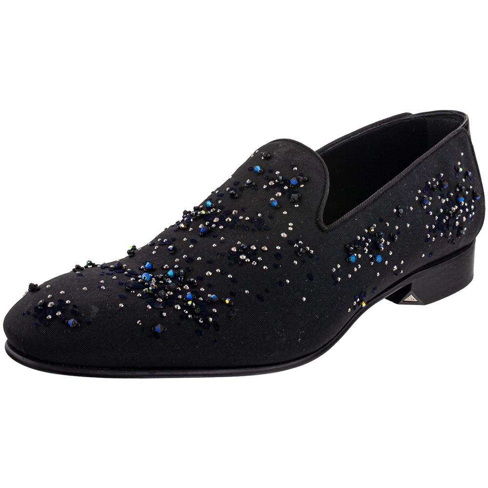 Christian Dior Size 11 Black Beaded Loafers