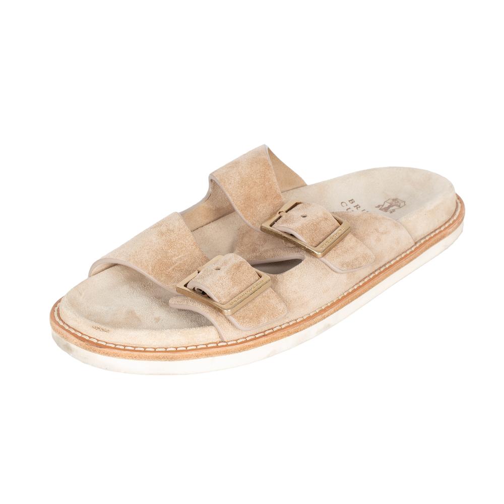 Brunello Cucinelli Double- Buckle Size 42 Sandals