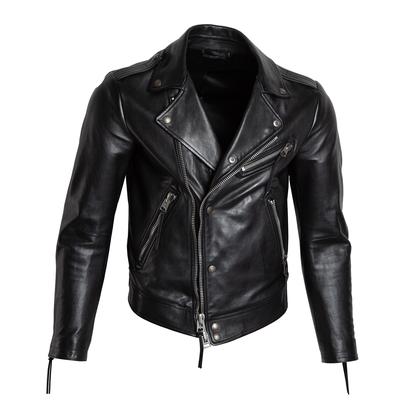 Tom Ford Size Large Black Biker Zippers Jacket 