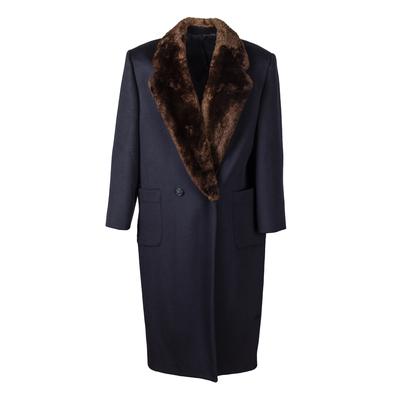 Perry Ellis Vintage Fur Trim Size XXL Maxi Coat