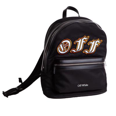 Off White Black Nylon Backpack 