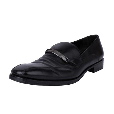 Ferragamo Size 10 Classic Black Leather Shoe
