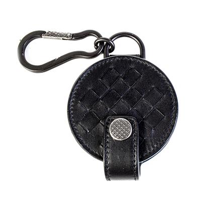 Bottega Veneta Size Small Black Leather Electronic Travel Case