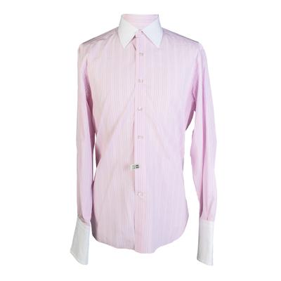 Stefano Ricci Size 41 Pink Long Sleeve Button Up Shirt