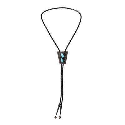 Sterling Silver & Turquoise Bolo Tie