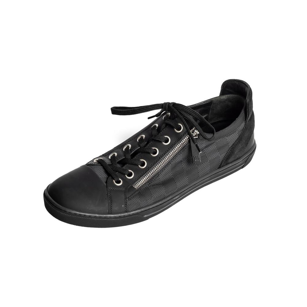  Louis Vuitton Size 9 Damier Black Athletic Shoes