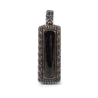 John Hardy Sterling Silver And Black Onyx Pendant