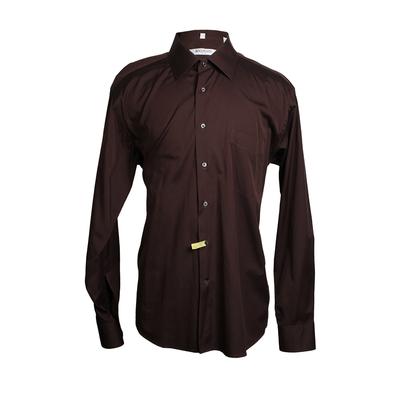 Balmain Size XL Brown Long Sleeve Shirt