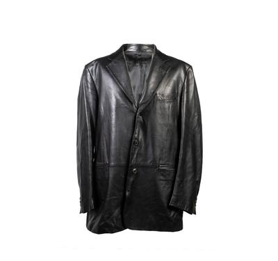 Salvatore Ferragamo Size 42 Leather Trench Coat