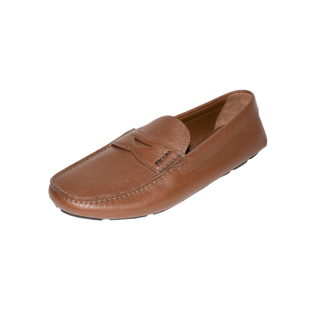  Prada Size 9 Brown Loafers