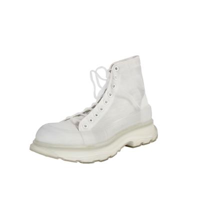 Alexander McQueen Size 13 White Ankle Boots