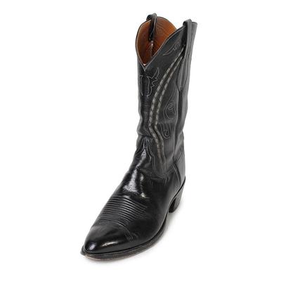 Lucchese Size 13 Black Vintage Western Boots