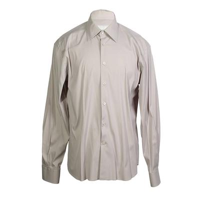 Prada Size 16-16.5 Stretch Poplin Shirt