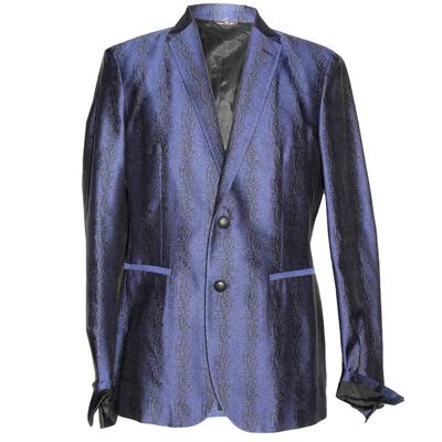 Roberto Cavalli Size 40 Blue Sport Coat 