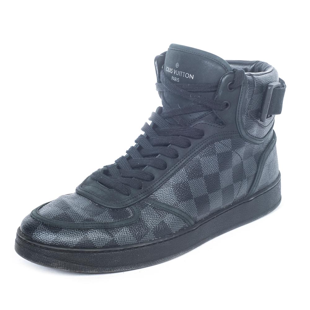  Louis Vuitton Size 8 Checkered Hi Top Sneaker