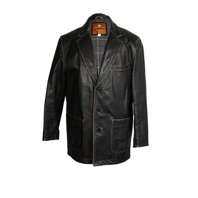 The Territory Ahead Size Large Distressed Leather Jacket