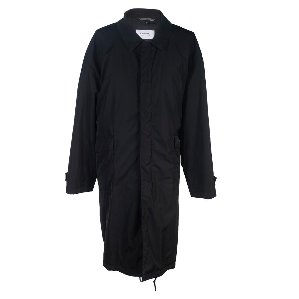  Canali Size Xl Black Coat