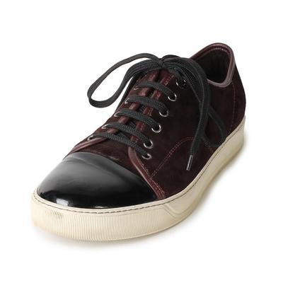 Lanvin Size 8 Velvet Toe-Capped Sneakers