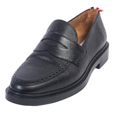 Thom Browne Size 9 Black Leather Loafer