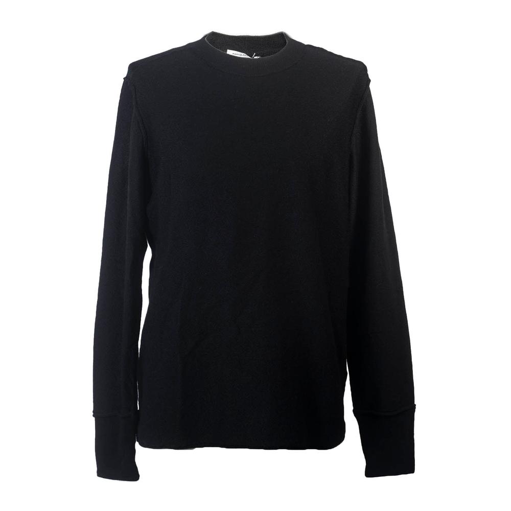  Paolo Pecora Size Large Black Wool Sweater