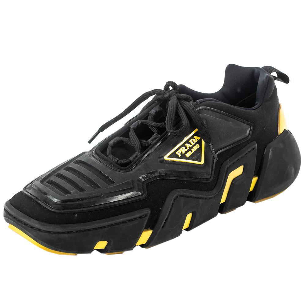  Prada Size 7 Yellow The Techno Sneakers