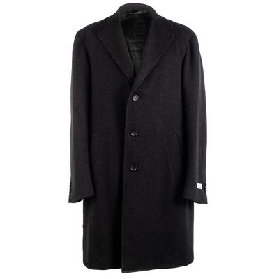 Canali Size 40 Black Coat 