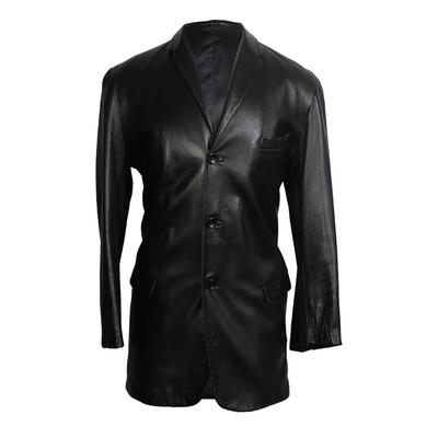Kenzo Homme Size XL Black Leather Jacket