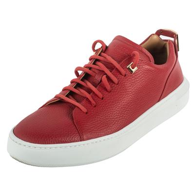 Buscemi Size 13 Red Leather Sneakers 
