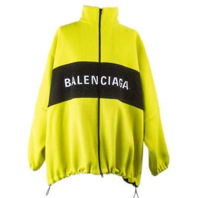 Balenciaga Size Large Wool Mix Neon 50 Coat