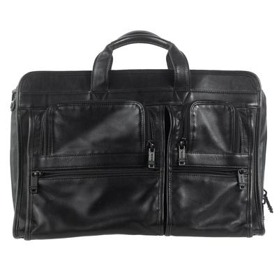 Tumi Black Leather Briefcase 