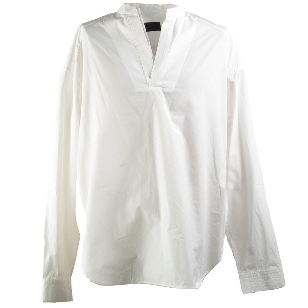  Juun J Size 48 White Long Sleeve Shirt
