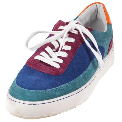 Aspesi Size 8.5 Multi Color Suede Sneakers