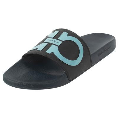Salvatore Ferragamo Size 12 Black Slide Sandals 