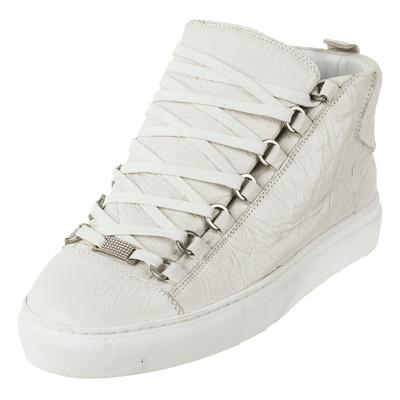 Balenciaga Size 39 Off White Distressed Sneakers 