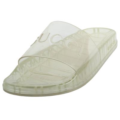 Gucci Size 11 Clear Jelly Slides 