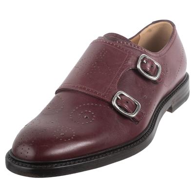 Gucci Size 6 Burgundy Leather Shoes 