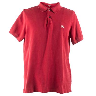 Burberry Size Large Red Polo Shirt 