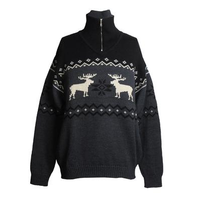 Bogner Size 38 Black Deer Sweater