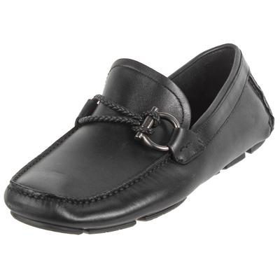 Salvatore Ferragamo Size 5 Black Leather Car Shoes 