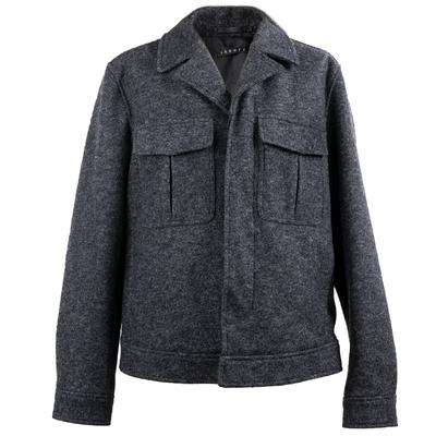 Theory Size XL Grey Wool Coat 