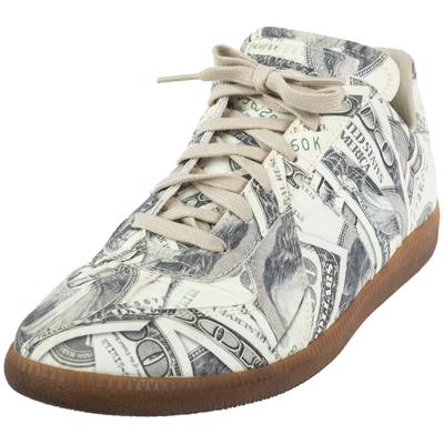 Maison Martin Margie Size 11 Replica US Currency Print Sneakers