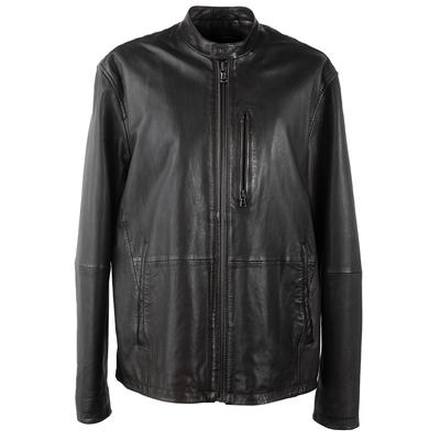 John Varvatos Size XL Brown Leather Jacket 