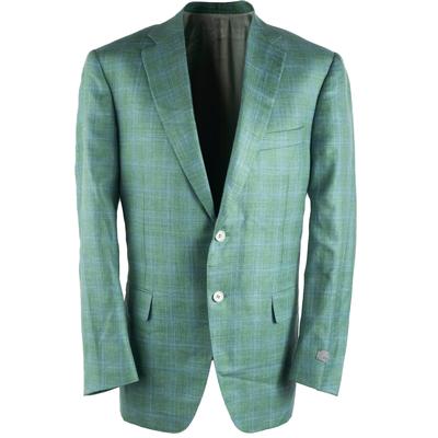 Canali Size 42 Green Sport Coat 