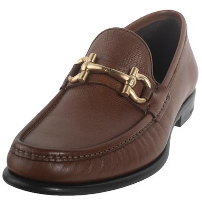 Salvatore Ferragamo Size 8.5 Tan Leather Loafers