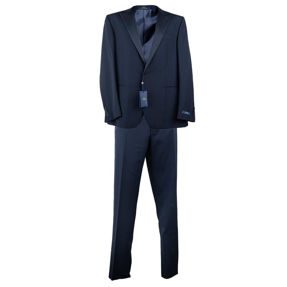  Polo Ralph Lauren Size 46 Navy Tuxedo Suit Set