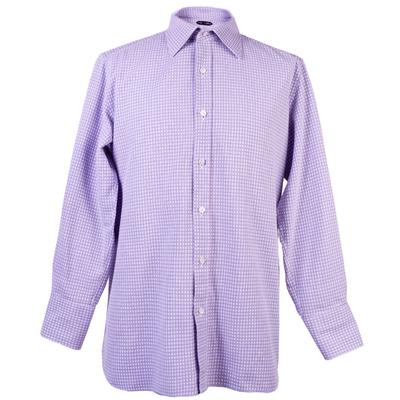 Tom Ford Size 16-16.5 Purple Long Sleeve Dress Shirt