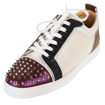 Christian Louboutin Size 14 Spiked Cap Toe Sneakers 