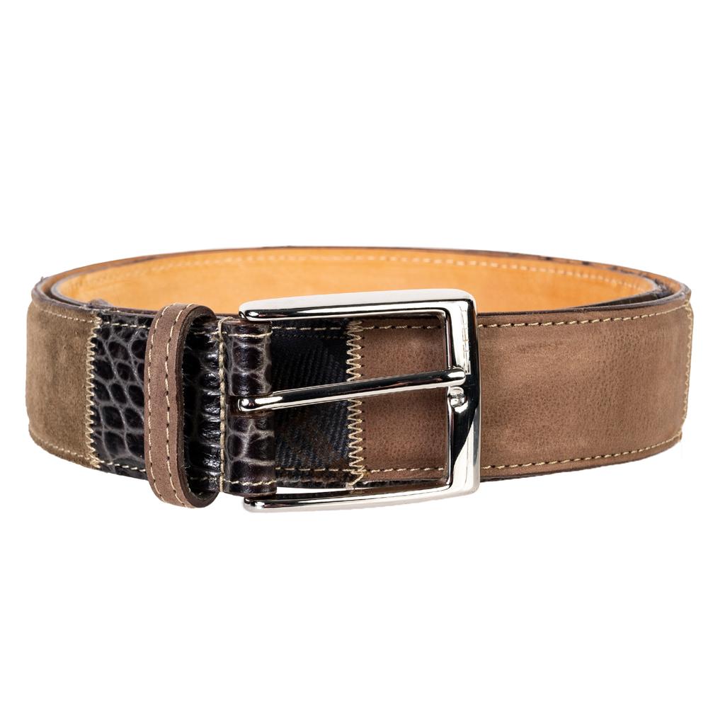  Etro Black Leather Patchwork Belt